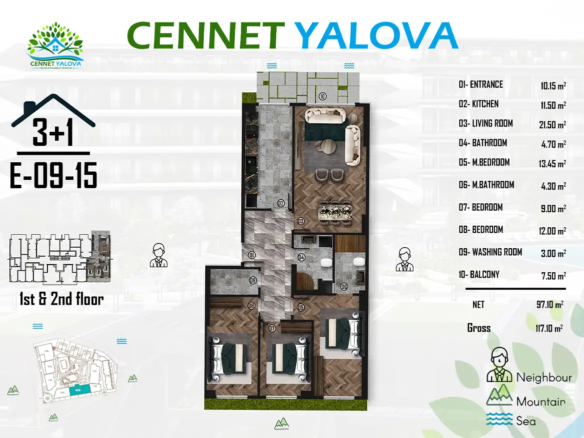 Apartment for Rent in Yalova